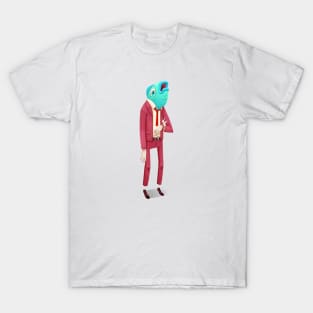 Fish Man Is Late for Fish Things T-Shirt